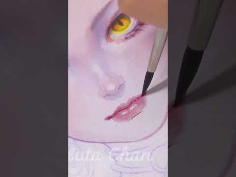 Drawing MEDUSA with watercolor | Huta Chan