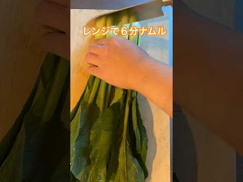 レンジで時短　超絶簡単ナムルレシピ