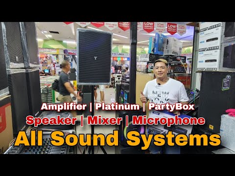 All Sound Systems Amplifier, Platinum, Mixer, PartyBox, Microphone, Speakers dito sa QUIAPO MANILA