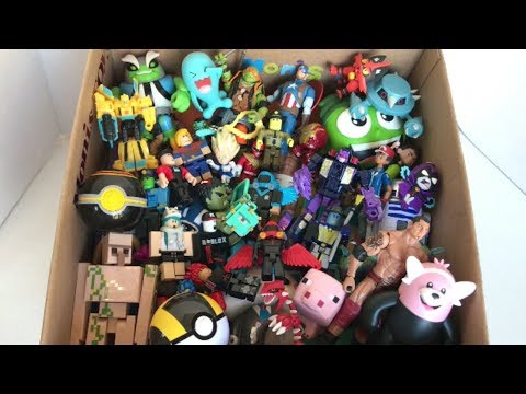 Box of Toys Roblox Figures Pokemon Figures Action Figures Minecraft Ben 10 Transformers