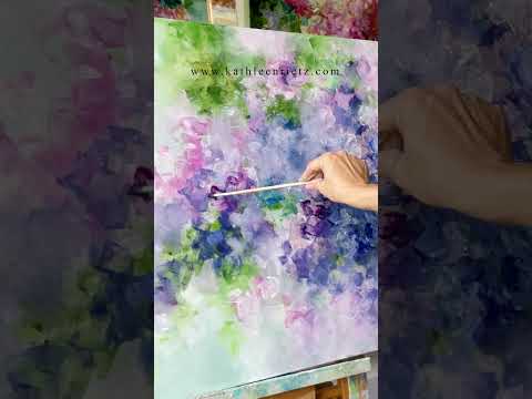 Painting an Impressionist Floral Garden in Acrylics