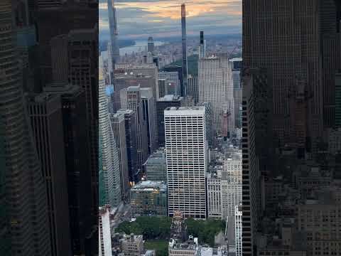 Stunning Sunset view of Manhattan, New York from the Empire State Building!#empirestatebuilding #nyc