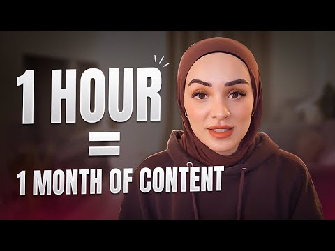 Plan out your content for the ENTIRE MONTH in 1 hour