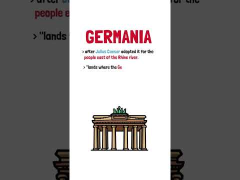 ❓🇩🇪 How did GERMANY get its name?