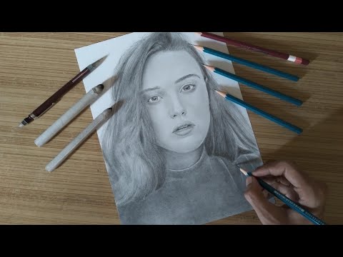 Drawing Katherine Langford | sketch art | Drawing