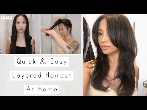 Quick & Easy Layered Haircut At Home