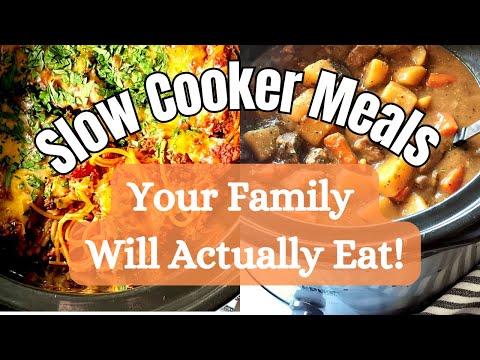 SLOW COOKER MEALS | NO MUSH CROCK POT MEALS | CROCK POT RECIPES | WHAT'S FOR DINNER