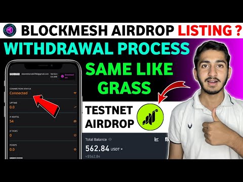 Blockmesh network Airdop listing date | Blockmesh Airdrop withdrawal | Free Testnet Airdrop