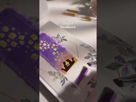 Tangled bookmark💜🫧✨#art #shortvideo #aesthetic