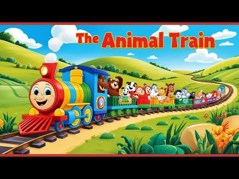 #animalsongforkids #musicforkids #VideoEducational #KidsSong #Animaltrain l Animal Traing Song