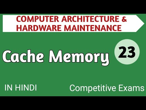 Lec - 2.9 Cache Memory in Computer Architecture in Hindi