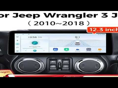 Ainavi 12.3 Inch For Jeep Wrangler 3 JK 2010-2018 Wireless Carplay Android Auto Radio Car