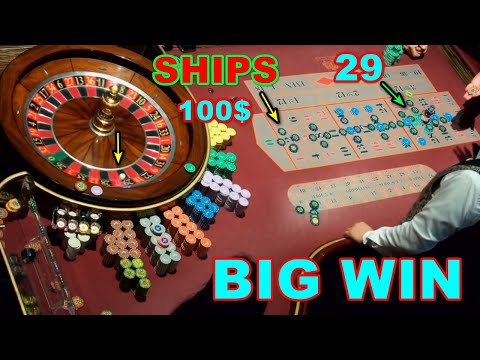 BIG WIN NUMBER 29 IN ROULETTE BIG BET SHIPS 100$ AND 25$ NEW SESSION EXCLUSIVE  🎰✔️2024-12-24