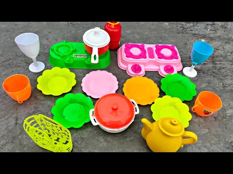 Diy unboxing amazing mini plastic kitchen set @existclay