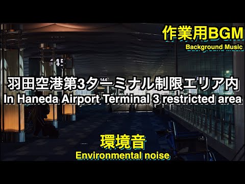 [Environmental noise]December 2022 in Haneda Airport Terminal 3, Restricted Area [background music]