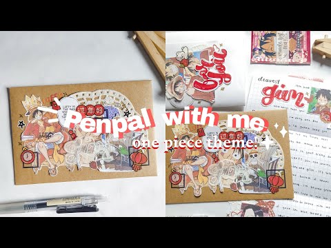 penpal with me 🏴‍☠️ one piece theme