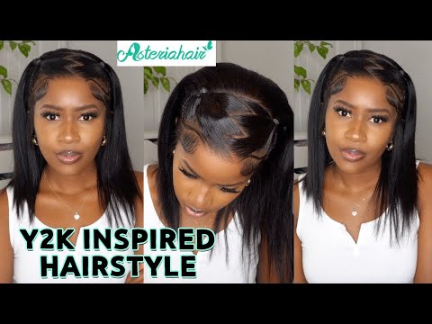 You Need This! Easy To Install Pre Styled Wig!Y2K Hairstyle Everything Is Done For you@ASTERIAHAIR