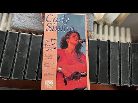 RARE VHS CLOSING #1 For 7/24/2024 (Carly Simon: Live From Martha’s Vineyard 1988 VHS).