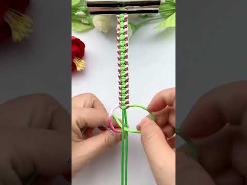 Twins, knot tutorial, rope braiding skills sharing, handmade DIY, simple braided bracelet tutori