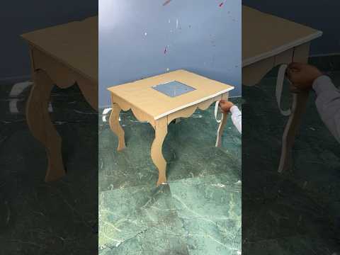 Decorative Table Craft with Mirror using Cardboard #short #reel #viral #youtubeshort #trending #diy