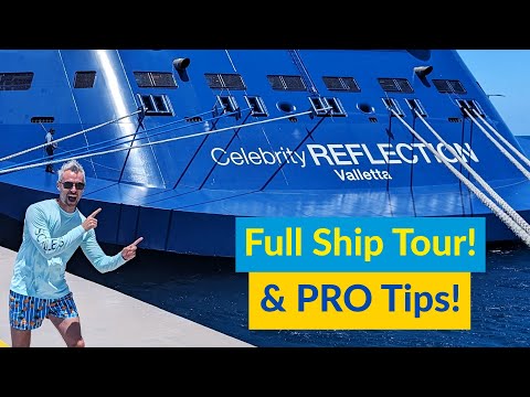 Celebrity Reflection Full Walking Tour w/ Cruise Advice! Celebrity Cruise Line Ship Tour & Review