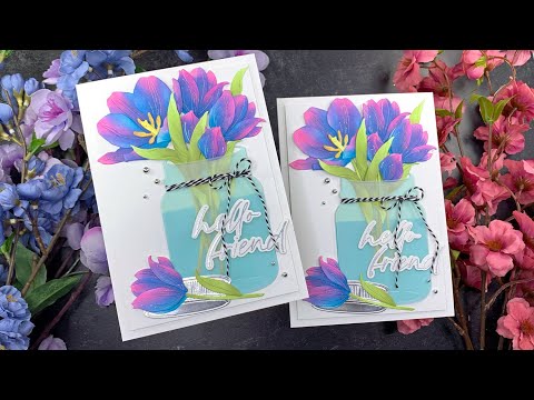 Bubblegum Tulips Cards | Honey Bee Lovely Layers: Tuliips