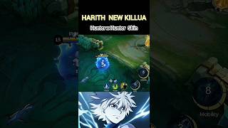 Harith New Killua HunterxHunter💥🗿 #harith #newskin #shorts #mobilelegends #hunterxhunter