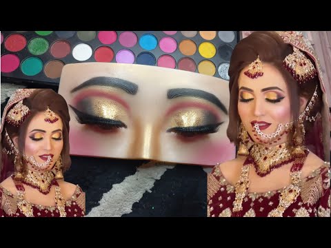 Step -by - Step INDIAN / ASIAN BRIDAL EYE MAKEUP TUTORIAL | Bridal Makeup Tutorial | Bridal Makeup |