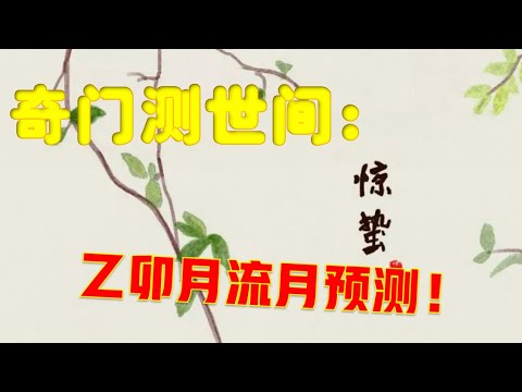 奇门测世间：乙卯月流月预测！