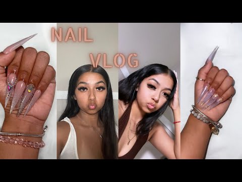 nail vlog : come get our nails done w/us