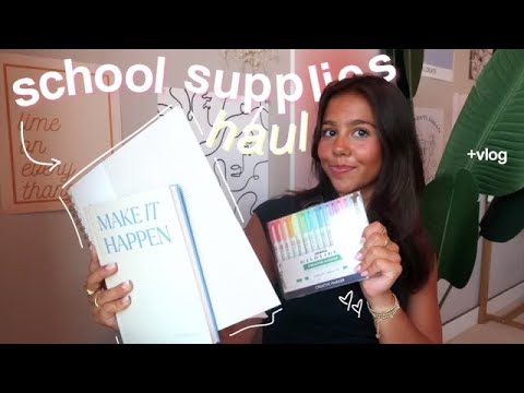 BACK TO SCHOOL SUPPLY SHOPPING + haul 2023 (senior year)