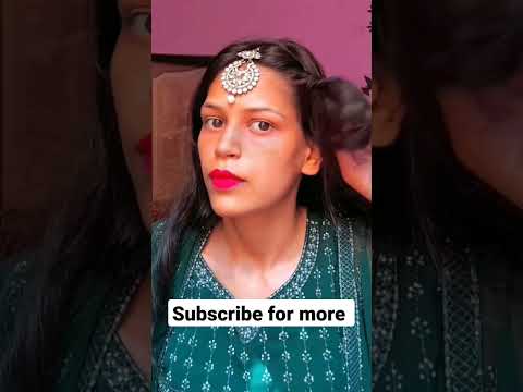 Hairstyle with Mangtikka | pen hairstyle | twisted hairstyle #shorts #hacks #hairstyle #hairtutorial