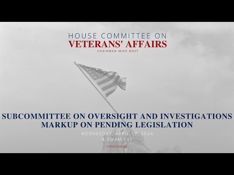 Subcommittee on Oversight and Investigations Markup on Pending Legislation