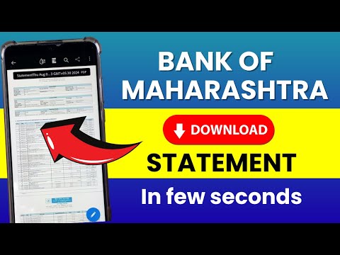 Download Statement from Bank of Maharashtra / MahaMobile Plus Application