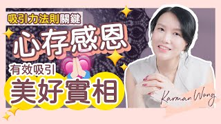 【吸引力法則 關鍵】心存感恩 有效吸引美好實相｜重組感恩語句結構 ！向宇宙下訂單更有效｜催眠 時刻生效 ！自我催眠 最入門｜感受創造實相｜家庭系統排列｜身心靈療癒 - Karman Wong