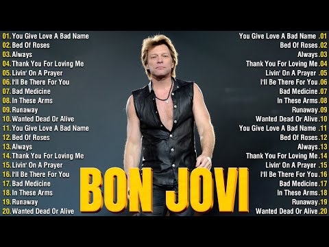 The Best Of Bon Jovi 2024 - Top 10 Bon Jovi Greatest Hits Playlist Full Album