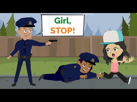 Nora, don't run away from POLICE | Funny English story | Learn English conversation