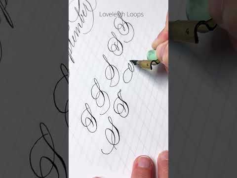 How To Flourish The Capital Letter "S" In Calligraphy #copperplate #flourishing #asmrvideo