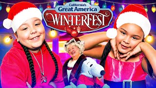 California's Great America's Winterfest 2024 | Family Vlog, Christmas Cookies with Mrs. Claus