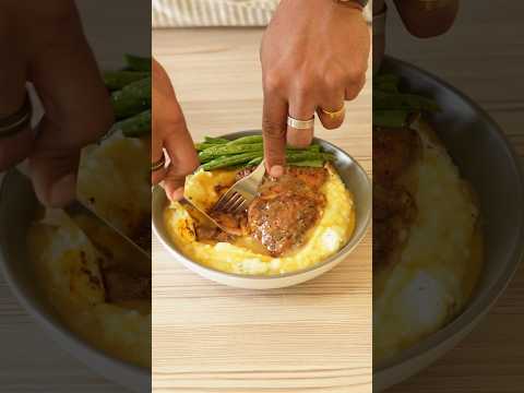 Mashed Potato And Grilled Chicken With Gravy #shorts #mashedpotato #recipe