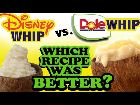 DISNEY WHIP vs. DOLE WHIP Official Recipes -Which was BETTER? Their POPULAR Frozen Pineapple Treats!