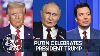 Putin Celebrates Trump's Election Victory While Biden Consoles America | The Tonight Show