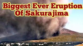 Morning Eruption Of Sakurajima Stratovolcano In Japan, Indo-Pacific Ring Of Fire