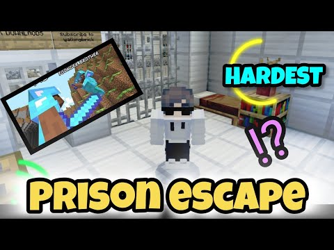 Escaping Minecraft 🎯🚓🚔 hard prison in MCPE | Minecraft Gameplay subscribe--‎@abdulhaqali614 