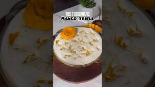 Mango trifle using 4 ingredients #mangodessert #mangodelight #summerdessert #mangorecipe #shorts