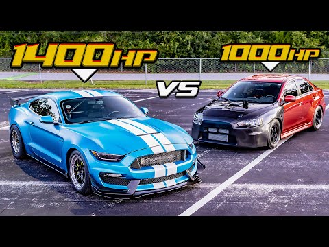 1400HP GT350 VS 1000+HP EVO X (End of the Line for Gordon's Evo?!)