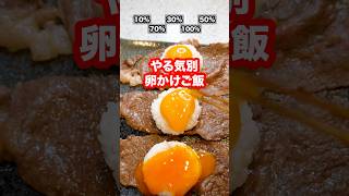 やる気別で卵かけご飯作ったら100%でエグすぎる最強のTKG爆誕した！#shorts