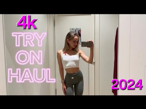 [ 4K ] Transparent Revealing Try On Haul (2024)| Leggings | Get Ready With Me