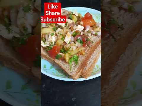 veg sandwich with paneer l #sandwich #paneersandwichrecipe #youtubeshorts #foodshorts #shortvideo