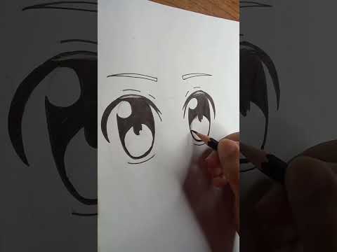 anime eyes for beginners #shorts#2ba_vartis#art#anime #drawing #animesketch#animesketchtutorial